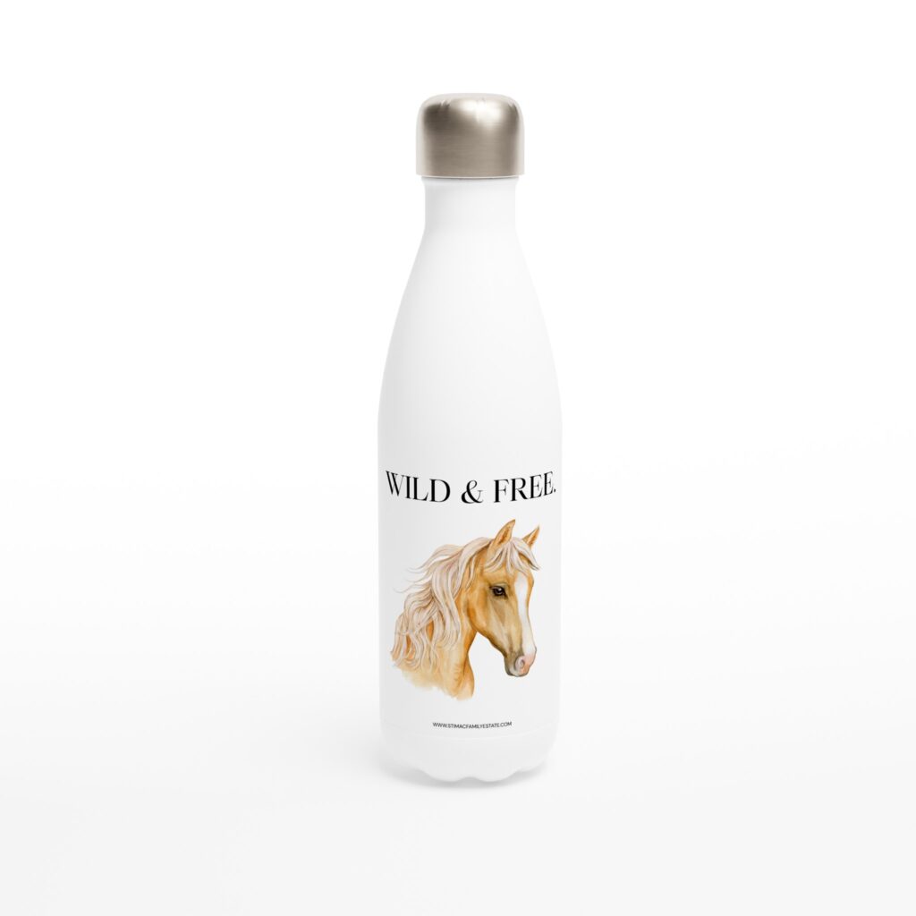 Wild & Free — Stimac Estate White 17oz Stainless Steel water bottle